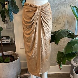 Halston Faux Suede Skirt